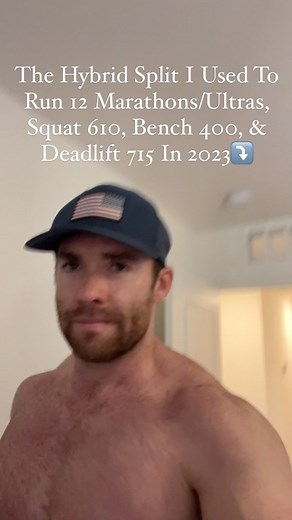 Marcus Hunt on Instagram: "In 2023 I ran 12 marathons/ultras, including 37 half marathons, squatted 610, benched 400, and deadlifted 715. My primary goal was to maintain as much mass & strength as possible while pushing my endurance capabilities while eating in a deficit. My training revolved around the factors & nuances involved above. I was running a minimum of one full marathon each month as well as a minimum of one half marathon a month in 2023. Due to the demands of those goals, my training