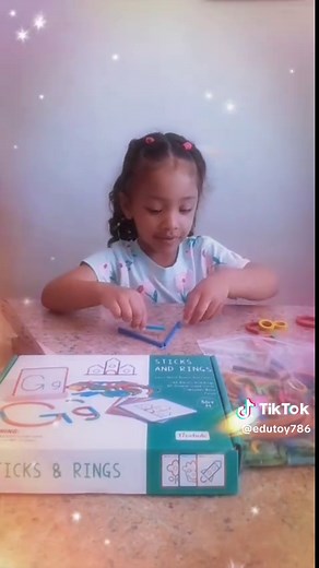 Sticks & Rings- an educational toy good for: - Learning shapes and colors - Developing fine motor skills - Problem solving Cost : R135 Keeps them busy for hours. We made all the shapes and letters today 😃 #edutoy #educational #learnthroughplay
