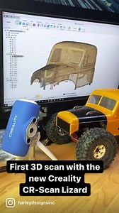 4.5K views · 328 reactions | Trying out the new 3D Scanner on the Proline Power Wagon. This is the CR-Scan Lizard. The test cage is printing now. | Harley Designs | Facebook