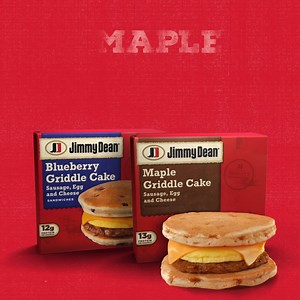 A perfect morning calls for the perfect pairing-Jimmy Dean Maple Griddle Cakes. Sweet pancake outside, savory sausage inside. Ready in minutes. | Jimmy Dean