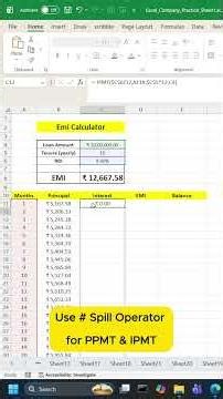 How to build a Bank-Level EMI Calculator in Excel!