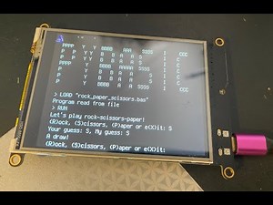 Running PyBasic on a PyPortal using CircuitPython!