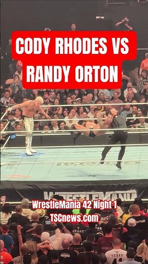 Randy Orton RKOs Referee at WrestleMania 42!