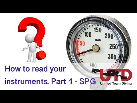Read your SCUBA instruments, Part 1: SPG