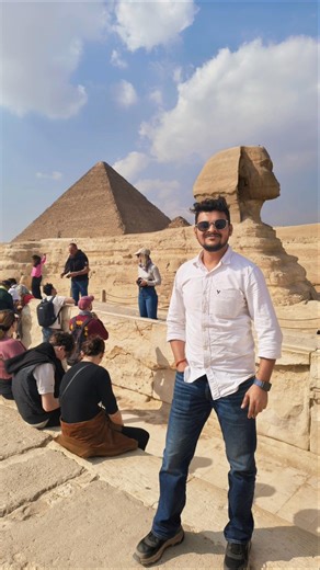 the Great Pyramid Of Giza Egypt 🔺 travel shorts #shortsfeed #egypt #pyramid #ytshorts #shortsvideo