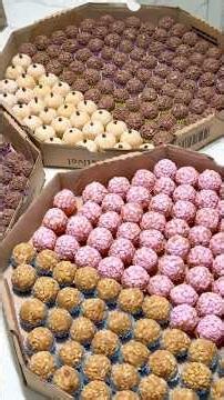 Production routine for 400 brigadeiros.