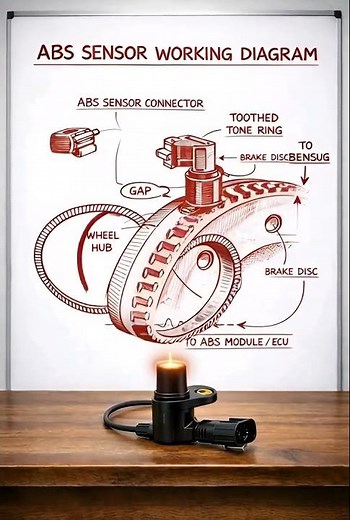 How ABS sensor works ?? #automobile