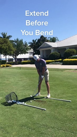 Simple drill to hit your irons straighter #golf #golftiktok #golfswing #golflessons #golfcoaching #golftip