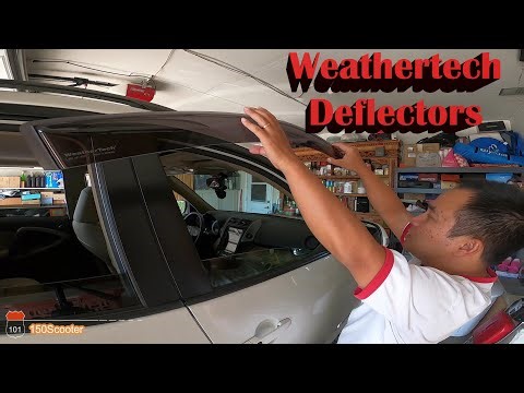 2006 - 2012 Toyota Rav4 Windows Rain Deflectors In Channel Installation
