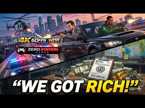 Grand Theft Auto 5 PS5 The Bureau Raid | Hiest Mission | 4K 60FPS HDR Gameplay | No Commentary