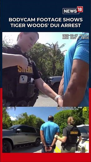 Tiger Woods DUI Footage Released, Field Sobriety Test & Arrest Captured | Bodycam Footage | News18