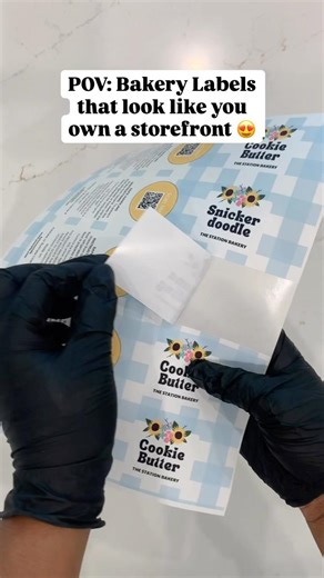 Bakery Labels at Home with Online Labels