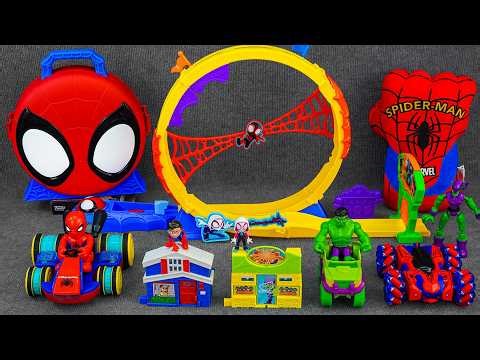 Marvel Spiderman Toys Unboxing Review |Spidey Metals Super Loop Track Set | Action Launch Carry Case