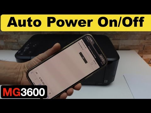 Canon Pixma MG3600 Auto Power On/Off !!