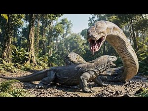 Komodo Dragon vs Python: Deadly Animal Fights & Heroic Rescue Animals Intervention