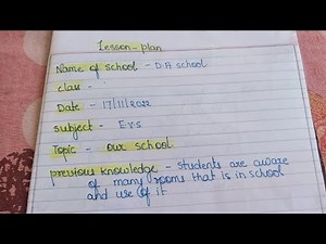 EVs lesson plan/ science lesson plan / our school