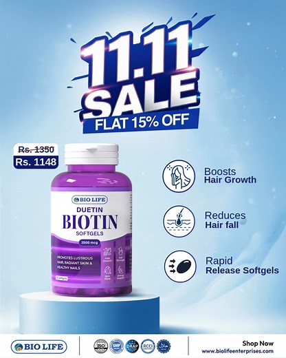 🎉 The Biggest Sale of the Year is LIVE! Flat 15% OFF on all Premium Biolife Supplements. Limited Time. Don’t Miss Out! | Bio Life Enterprises
