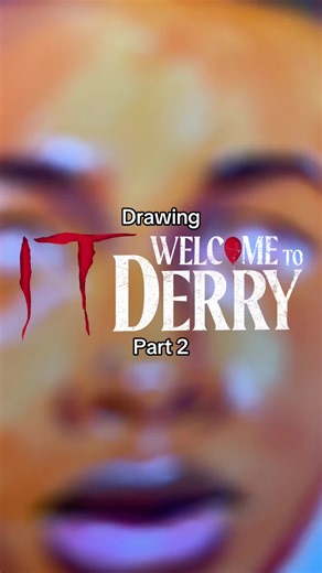 DERRY | PENNYWISE drawing 🖍️ #itwelcometoderry #welcometoderry #pennywise #markers #drawing
