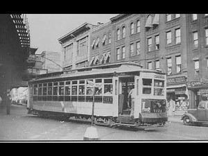 BRONX TROLLEY LINES , 1930's-1940's movie footage