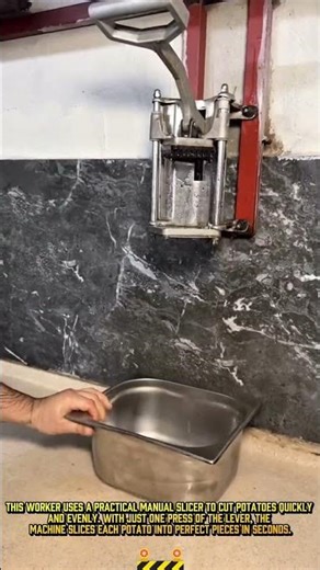 Potato Cutting Tool: Super Fast Manual Slicer Innovation #dailywork #potatocutting