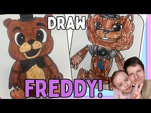 How to Draw Freddy Fazbear 🐻 | Cute FNAF Drawing Tutorial for Kids
