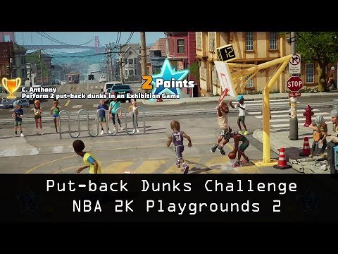How to do the "Put-back dunks challenge" NBA 2K Playgrounds 2