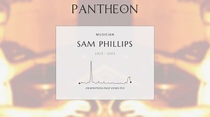 Sam Phillips Biography | Pantheon