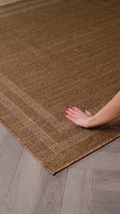Rugshop Bordered Jute-Style Indoor Outdoor Area Rug Sand/Natural 5' x 7'