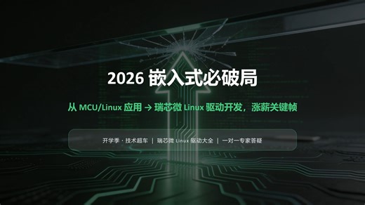 瑞芯微 Linux 驱动实战｜定制陪跑 解决就业