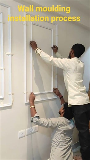Wall moulding installation process