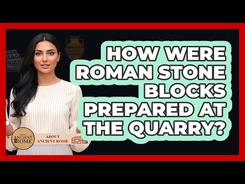 How Were Roman Stone Blocks Prepared At The Quarry?