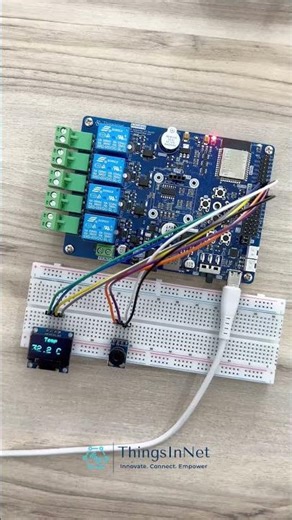 Infrared Temperature Sensor Module with ThingsInNet DevKit | ThingsInNet DIY #diycircuit