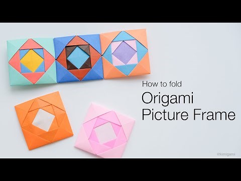 How to fold Small Origami Picture Frame