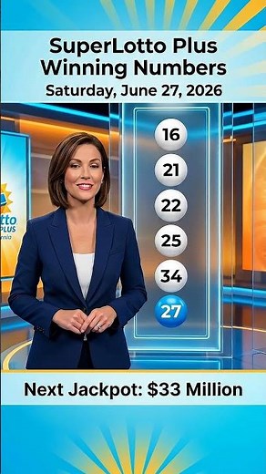 🔵 SuperLotto Plus California Lottery Winning Numbers – Saturday, June 27, 2026