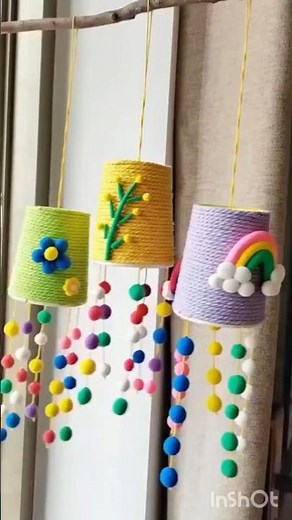 DIY Paper Clay Wind Chime | Easy Kids Craft | Beautiful Hanging Decor