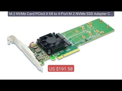 M.2 NVMe Card PCIe3.0 X8 to 4-Port M.2 NVMe SSD Adapter Card Max Si... — Top Rated 2026 | Buy Now!