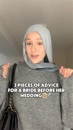 3 PIECES OF ADVICE FOR A BRIDE BEFORE HER WEDDING👰🏼‍♀️💍 . . . . . . . . . . . . . . . . . . . . . #bride #wedding #marriage #bridetobride #brideoftheday #marriageisbeautiful | SarahDoses