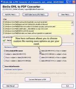 EML to PDF Converter tool for EML files to PDF conversion