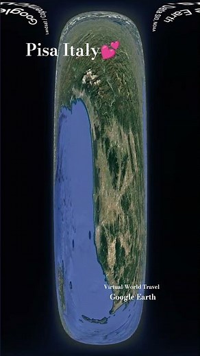 Pisa Italy on 3D map #googlemap