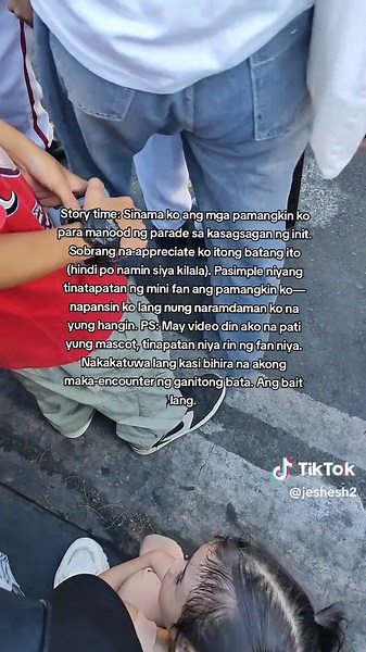 Too cute not to share, nakailang ulit pa yan sya na itapat yung fan 🥹 #fyp #foryoupage