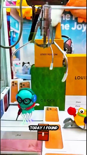 Tiny Claw Machine Challenge: Can I Win the iPhone? 😱📱!! #shorts