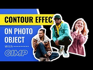 How to Create Contour Effect on Photo Object in GIMP