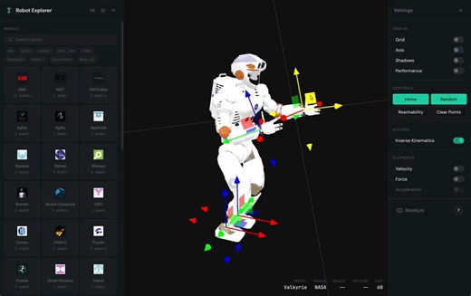Robot Explorer 在线机器人仿真与可视化工具