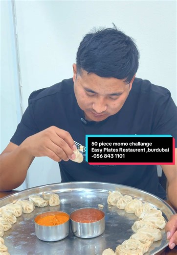 Momo Challenge at Easy Plates Restaurant in Bur Dubai