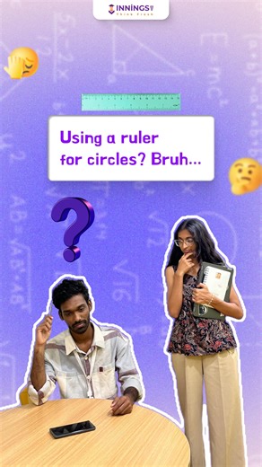 Innings2 Educate on Instagram: "Can you measure a circle with a ruler? 🤔 Ever tried measuring something round with a straight ruler? 🧐 It’s like trying to eat soup with a fork—doesn’t work! 🍜😂 That’s why we roll out a smarter way to understand circumference. 🎡 At Innings2, we turn confusing math concepts into fun, hands-on activities—so learning feels less like a headache and more like an “aha!” moment. 💡✨ 👉 Follow us for more fun math hacks & tricks! @innings2_educate #educational #mathe
