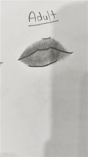 How to draw lips KID to ADULT#drawing#tutorial#howtodraw#sketch#lips#art#shorts