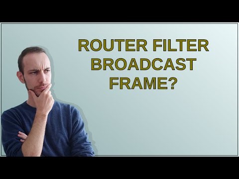Networkengineering: Router filter broadcast frame?