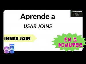 Aprende a usar los inner joins en sql