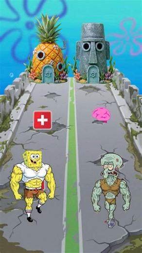 “SpongeBob vs Squidward — who will be luckier?” 😮