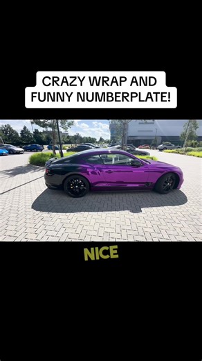 Unique Car Wrap and Funny Numberplate! Unveiling a Crazy Chrome Design